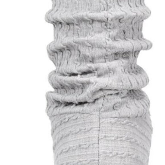 CHARTER CLUB Slouchy fur lined women's bootie slippers - GRAY - Large (9-10) - Picture 15 of 16